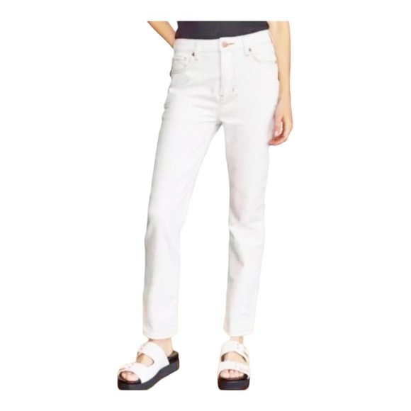 Elizabeth and James Denim - Elizabeth and James Size 31 White High Rise Vintage Straight Jeans